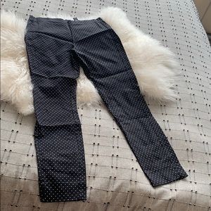 Who What Wear stretch polka dot pants